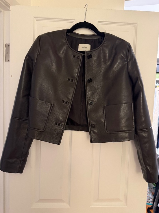 Wilfred Jackets & Blazers - Wilfred brown faux leather jacket